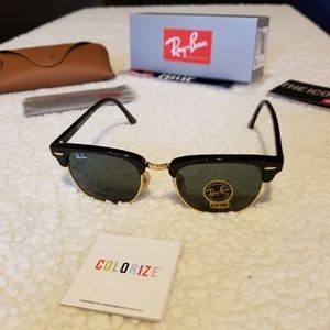Ray Ban Clubmasters. Black Frames.